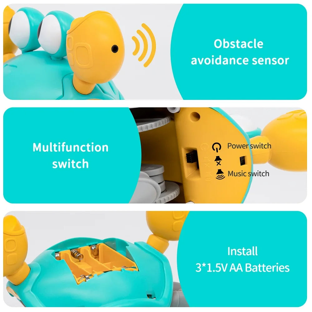 CuddleSafe® dancing crab toy