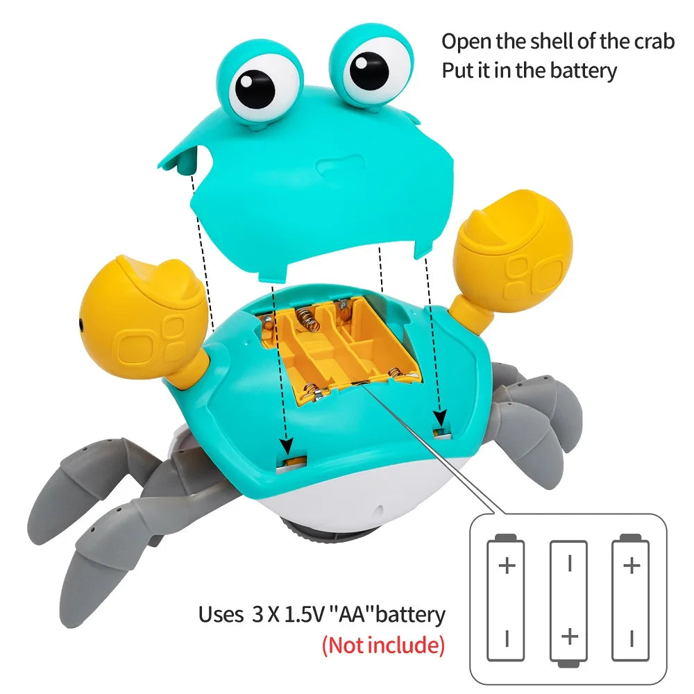 CuddleSafe® dancing crab toy
