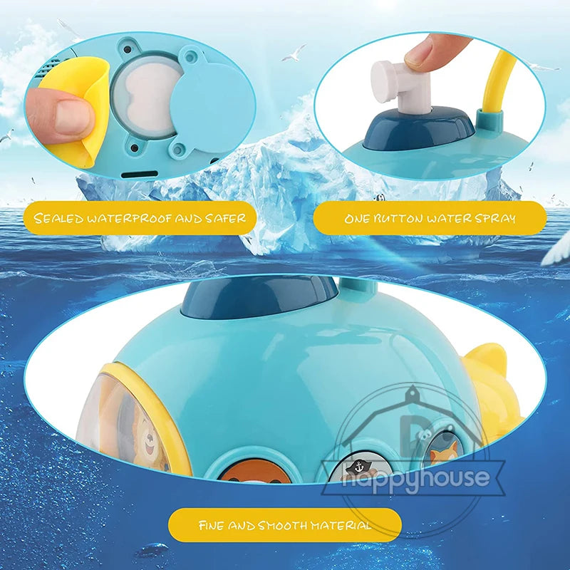 Water Spraying Submarine Shower Bath