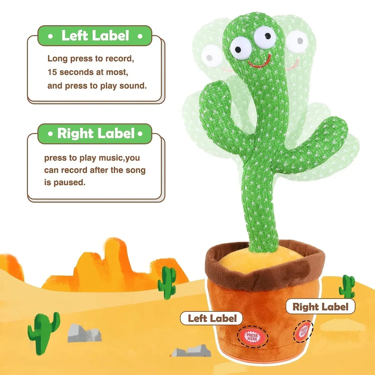 Cactus toy CuddleSafe®